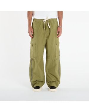 Palm Angels Hosen Curved Logo Cargo Pants Army/ Dark - Grün