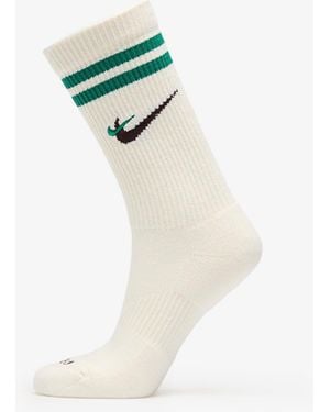Nike Everyday Plus Force Cushioned Crew Socks Sail/ Malachite - Verde