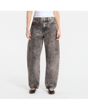 Calvin Klein Jeans Relaxed Barrel Jean - Grijs