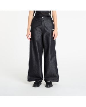 adidas Originals Pants Adidas Adilenium Season 4 Teamgeist Baggy Shine Denim Sweatpants - Black