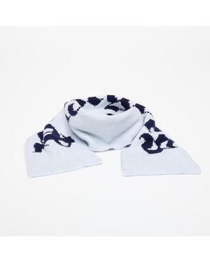 Palm Angels Halstuch Logo Knit Scarf Light - Blau
