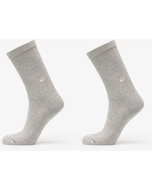 Nike Everyday Cushioned Crew Socks 2-Pack Dark Heather - Grigio
