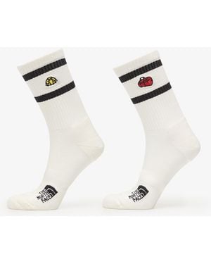 The North Face Everyday Crew Tnf Icons Sock 2-Pack - White