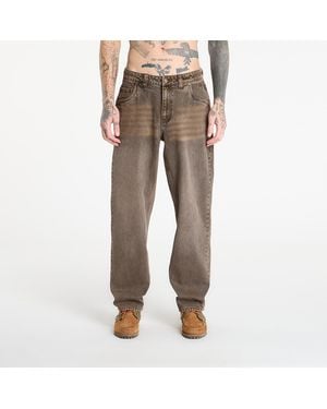 Dime Pants Relaxed Denim Pants - Brown