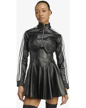 adidas Originals X Jeremy Scott Faux Leather Track Top - Black