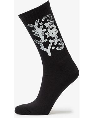 Y-3 Socken Graphic Crew Socks - Schwarz