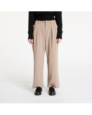 Calvin Klein Pants Jeans Tailored Wide Leg Pants - Natural