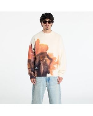 Y-3 Sweater Graphix Knit Crew - Red