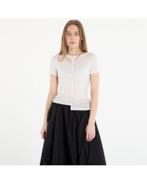 Y-3 T-Shirt Dip Dye Fitted T-Shirt - White