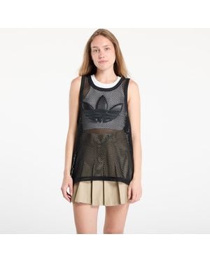 adidas Originals Tank Top Adidas X Jeremy Scott Mesh Tank Top - Black