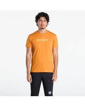 Saysky Maglietta Logo Pace T-Shirt - Arancione
