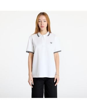 Fred Perry T-Shirt Twin Tipped Polo Shirt - White