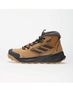 adidas Originals Sneakers Adidas Terrex Winter Boot Mid Leather Cardboard/ Carbon/ Strata - Brown