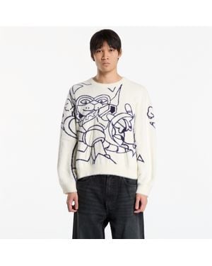 RIPNDIP Sweater Rokkunerm Mohair Sweater - White