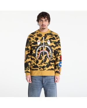 A Bathing Ape Sweatshirt 1St Camo Shark Crewneck Sweatshirt - Metallic