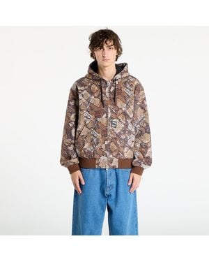 Obey Jacket Obey Glen Zip Up Jacket - Brown