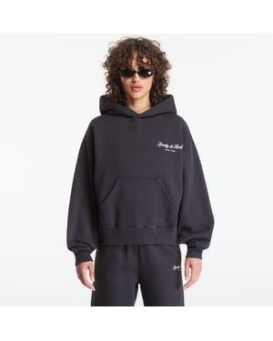Sporty & Rich Sweatshirt Signature Ny Hoodie - Blue
