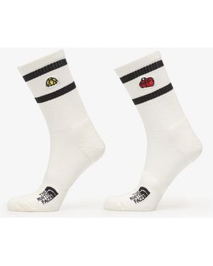 The North Face Sokken Everyday Crew Tnf Icons Sock 2-Pack - Wit