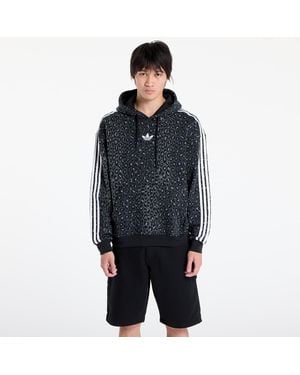 adidas Originals Sweatshirt Adidas Graphic All Over Print Leo Hoodie - Schwarz