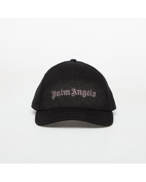 Palm Angels Tone On Tone Spray Logo Cap - Black