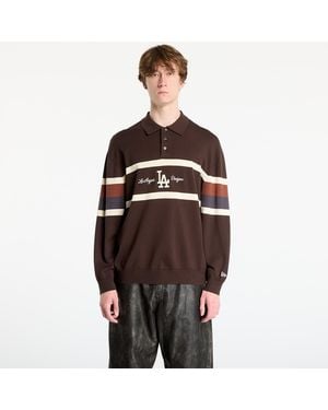 KTZ Sweater Mlb La Dodgers Knit Rugby Shirt - Brown