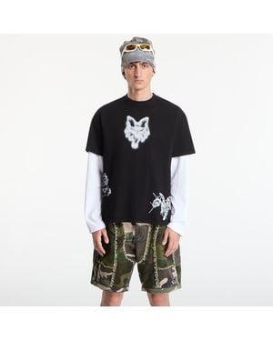 FOX LAB T-Shirt Fox Airbrushed T-Shirt - Black