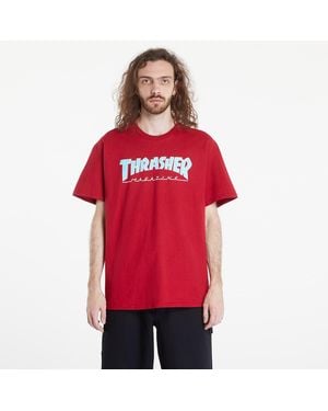 Thrasher T-shirt outlined t-shirt m - Rouge