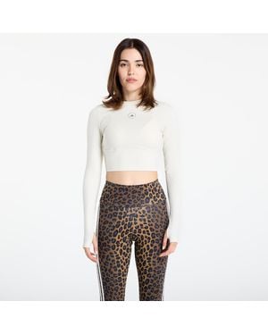 adidas Originals T-Shirt Adidas By Stella Mccartney Training Longsleeve Crop - White