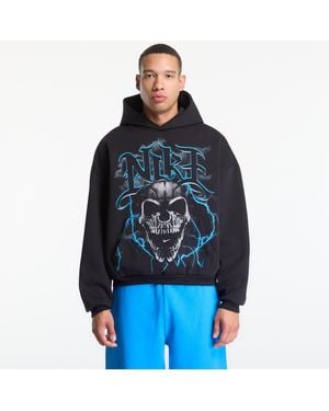 Nike Sweatshirt Standard Issue Brushed Pullover Basketball Hoodie/ Lt Current/ Pale Ivory - Blauw
