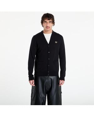 Fred Perry Pullover Classic Cardigan - Schwarz