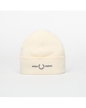Fred Perry Graphic Flp Beanie - Natural