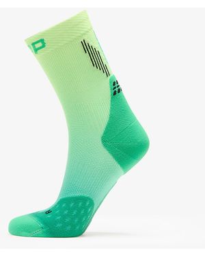 Cep Mid Cut Gradient Socks/ Lime Fade - Green