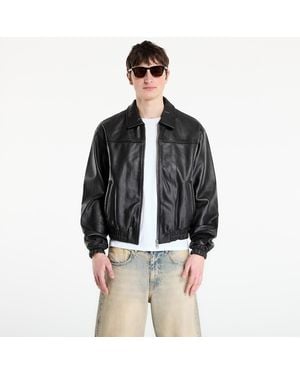 PATTA Jacket Leather Bomber Jacket - Black
