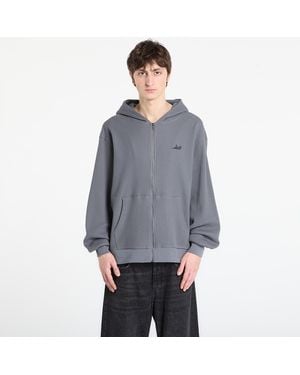 RIPNDIP Sweatshirt Castanza Waffle Knit Zip Up Hoodie - Gray