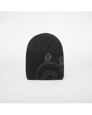 A Bathing Ape Mütze Crystal Shark Knit Cap - Schwarz