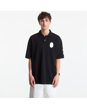 A Bathing Ape T-Shirt Large Ape Head Relaxed Fit Polo - Black