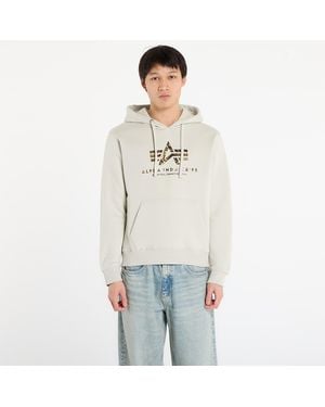 Alpha Industries Sweatshirt Basic Hoodie Bl Effect Print - White