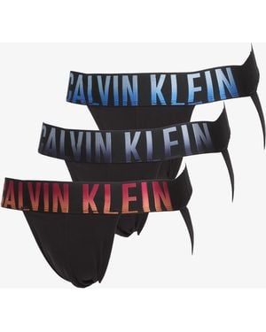 Calvin Klein Slipy Jock Strap 3-Pack - Blue