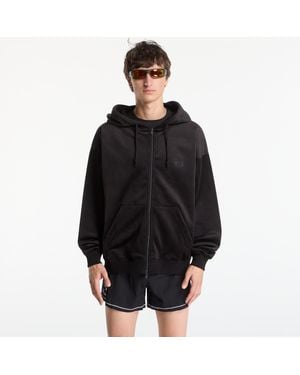 Y-3 Sweatshirt Velvet Corduroy Zip Hoodie - Zwart