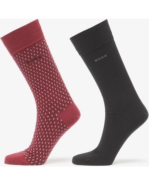 BOSS Calzini 2-Pack Rs Minipattern Cc - Viola
