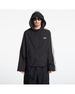 Y-3 Jacket Nylon Wired 3 Stripes Track Top - Black