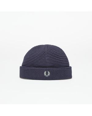 Fred Perry Waffle Beanie - Blauw
