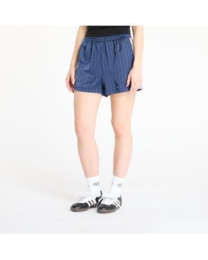 adidas Originals Short pin-stripe satin shorts xs - Bleu
