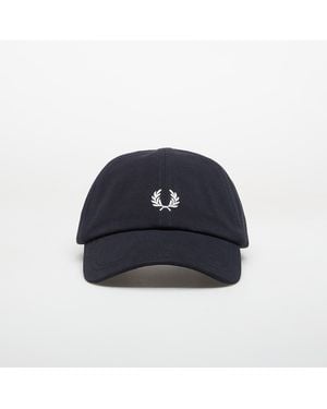 Fred Perry Mütze Pique Classic Cap/ Snow - Blau