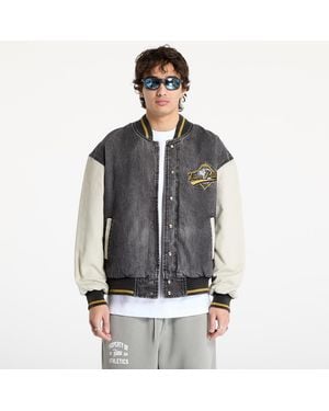 PATTA Veste homerun denim varsity jacket unisex l - Gris