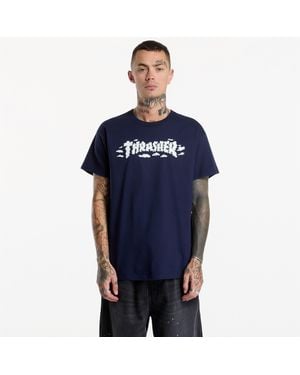 Thrasher T-Shirt Clouds By Spanky T-Shirt - Blue