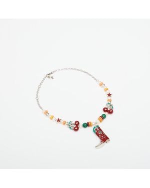 Twojeys Summer Boot Necklace - Mettallic
