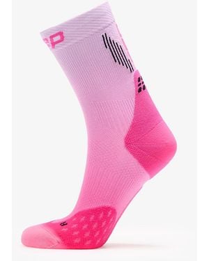Cep Mid Cut Gradient Socks/ Lilac Fade - Pink