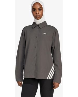 adidas Originals Shirt Adidas 3 Stripes Shirt Utility/ Cloud - Gray