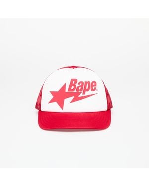 A Bathing Ape Bape Sta Mesh Cap M - Rosa
